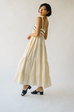 The Duncanville Tiered Tank Dress in Cream