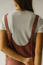 The Beckman Denim Overall in Rose