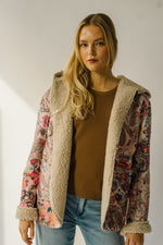 The Dudley Paisley Printed Jacket in Natural + Red