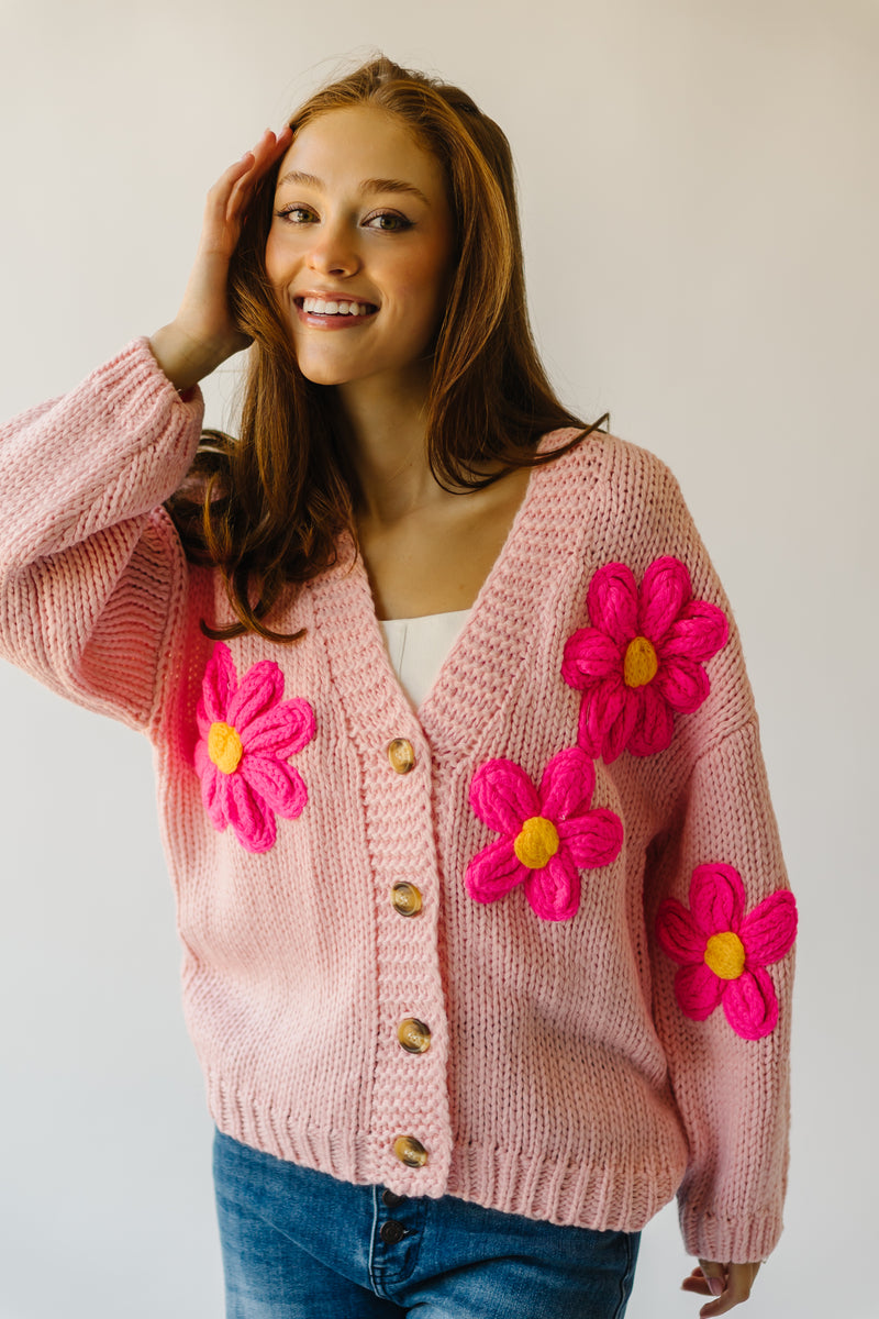 The Treft Floral Knit Cardigan in Pink – Piper & Scoot