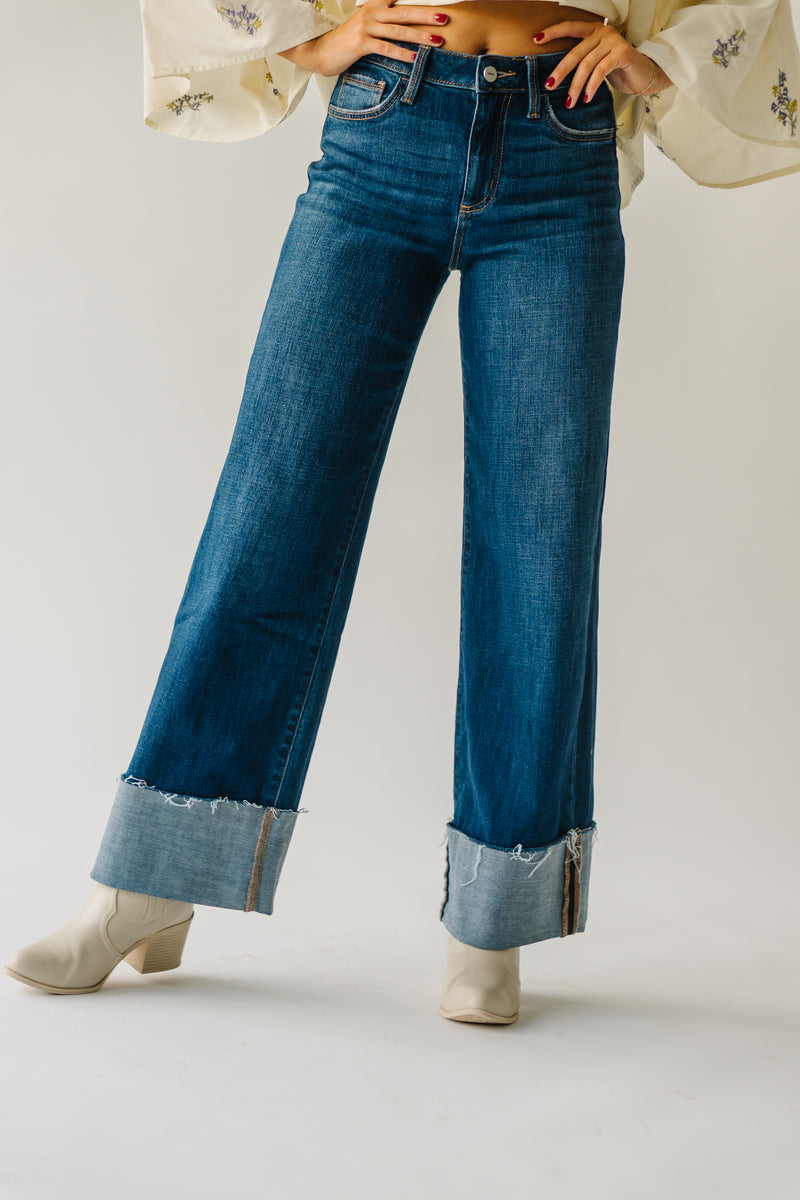 The Zena High Rise Wide Leg Jean in Dark Blue – Piper & Scoot