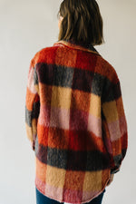 The Ridgely Button-Up Plaid Jacket in Brick Multi