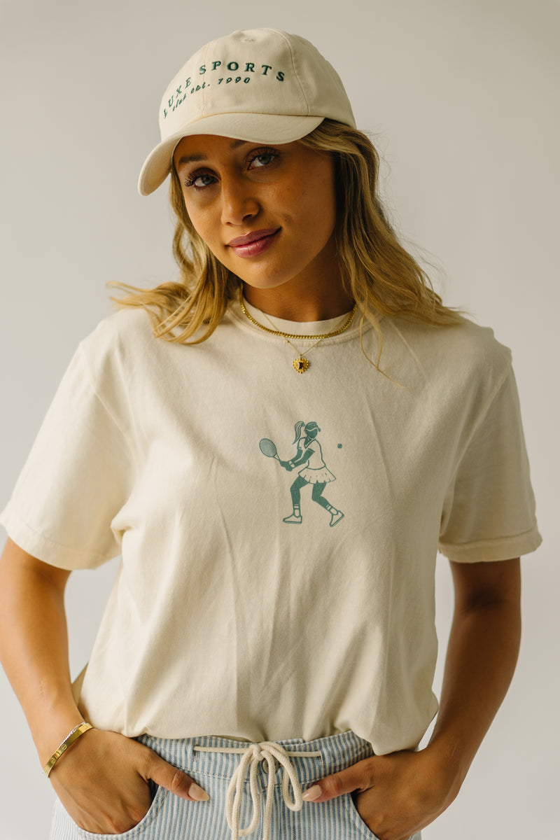 The Game Set Match Graphic Tee in Ivory