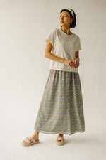 The Sargent Slip Skirt in Marigold Blossom