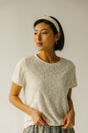 The Elowen Floral Textured Blouse in Ivory