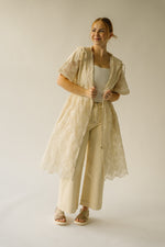 The Studard Organza Lace Jacket in Cream