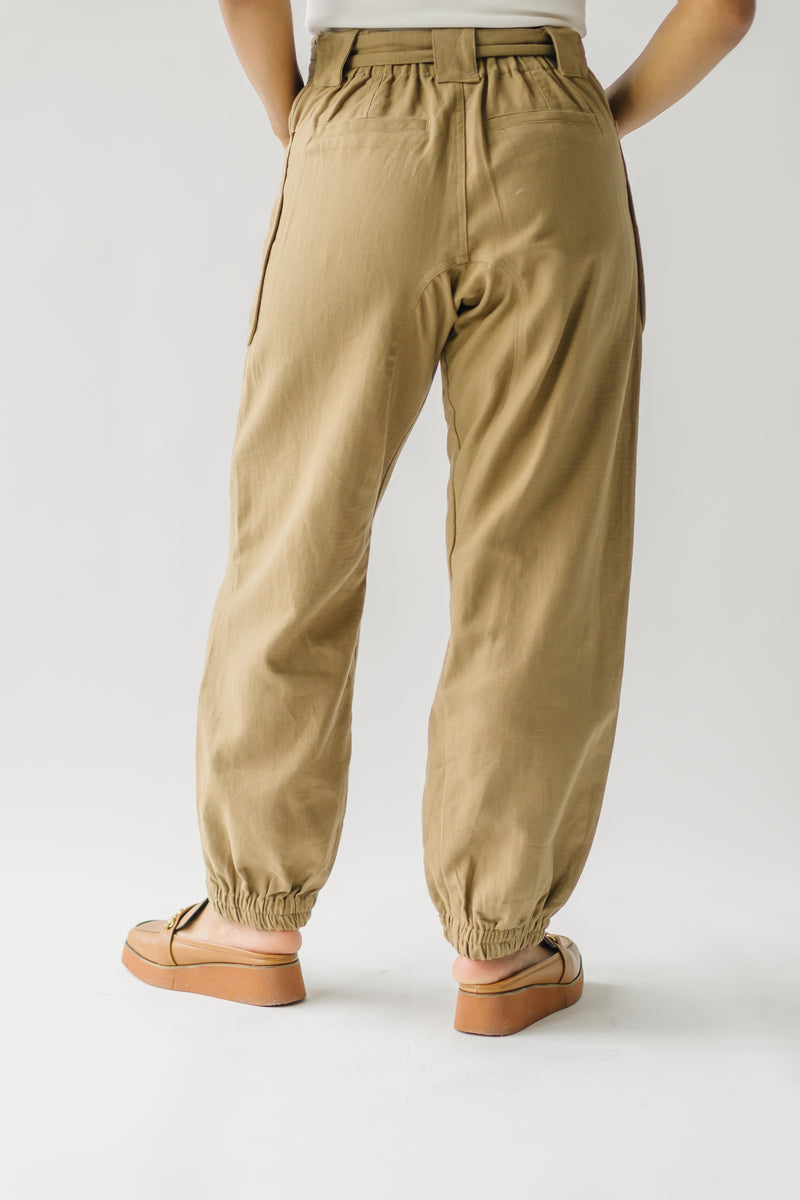 The Peralta Button Front Jogger in Olive