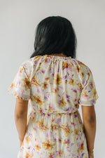 The Agnew Floral Button-Up Midi Dress in Yellow Multi
