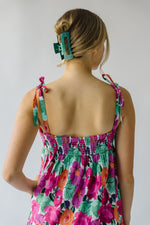 The Drennan Shoulder Tie Maxi Dress in Floral Multi