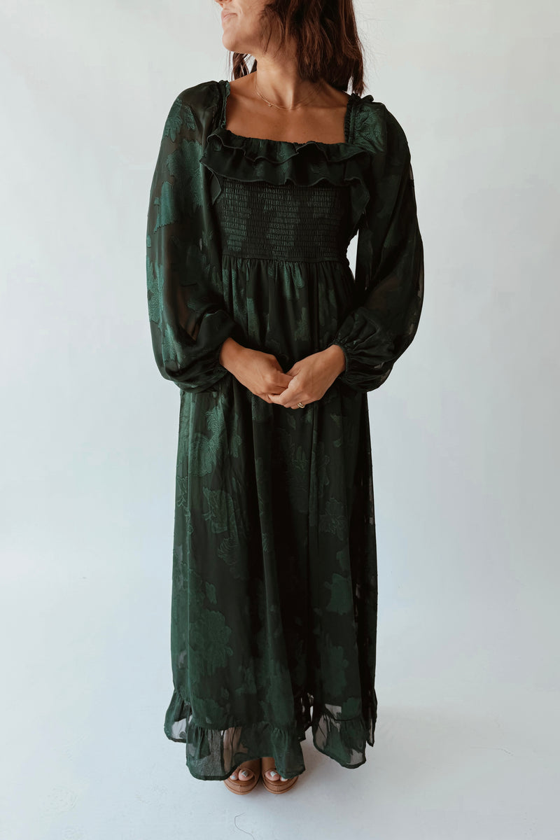 jacquard maxi dress The Hamberg in Evergreen – Piper & Scoot black-tie-launch Lala Original Designs are Clarkson Chelsea Grey Suede Size:13 years (158 cm)