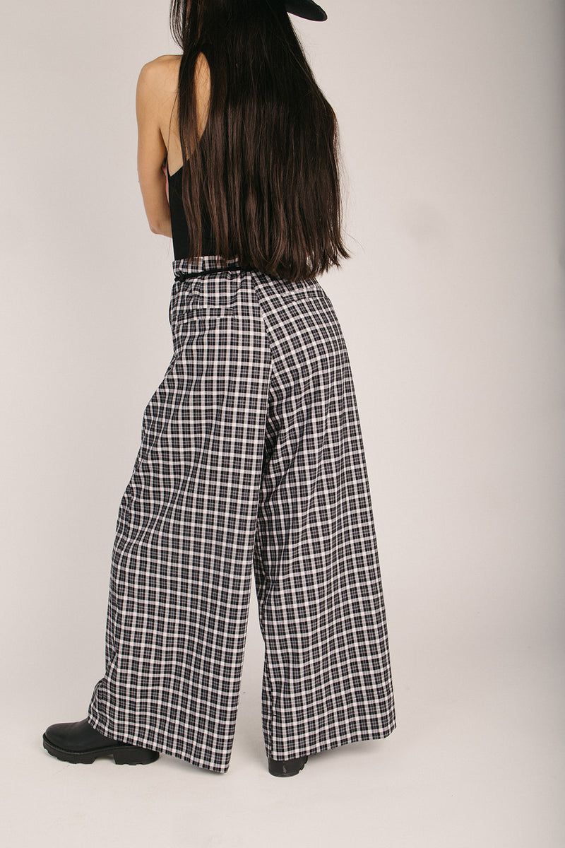 The Violeta Wide Leg Pant in Black Plaid – Piper & Scoot
