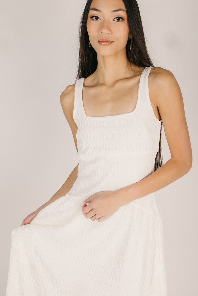 cream tank dress REVERY HIGH SPLIT TANK DRESS | CREAM | THIRD FORM | Women's Australian Fashion THIRD FORM