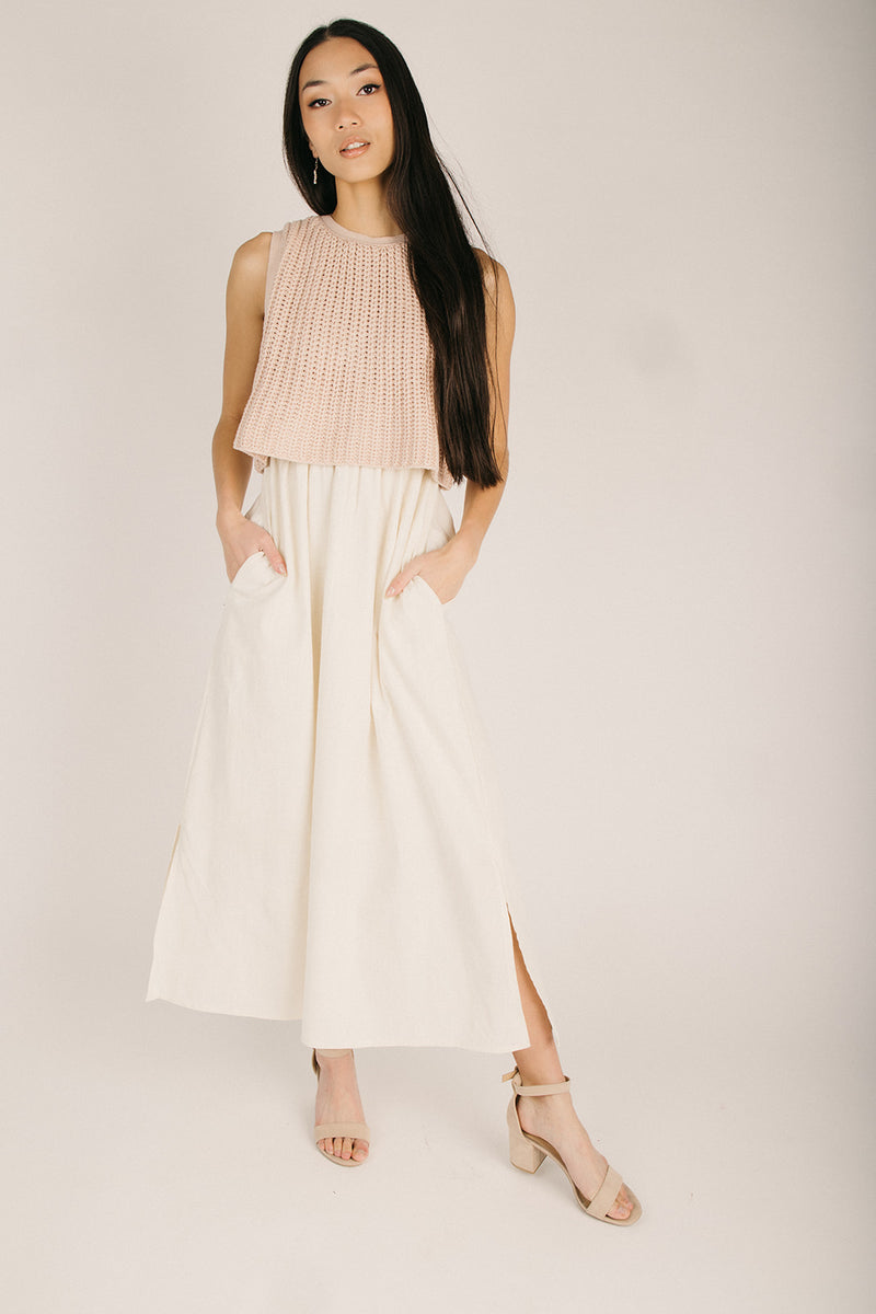 midi sweater tank dress Sweater Tank Midi Dress