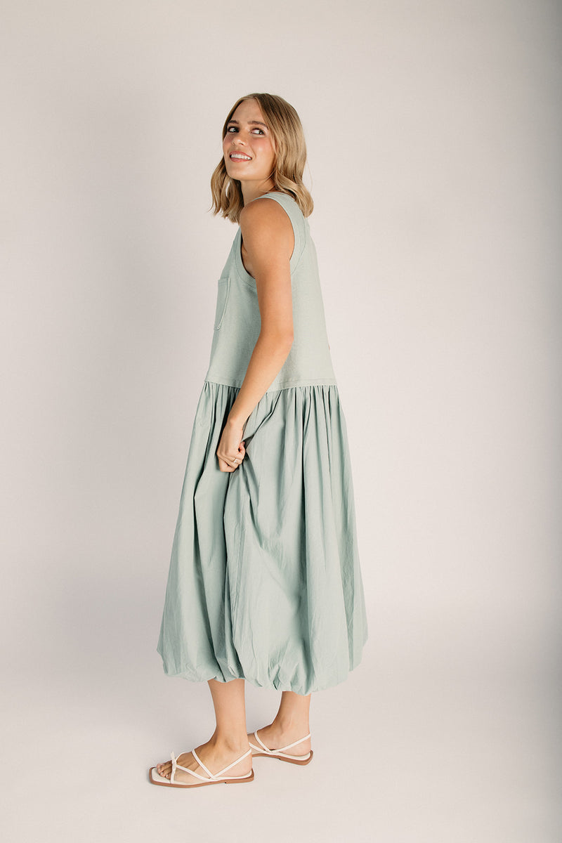 bubble midi dress Let Me Be Slim XL / Turquoise Its a must Harper Bubble Midi Dress