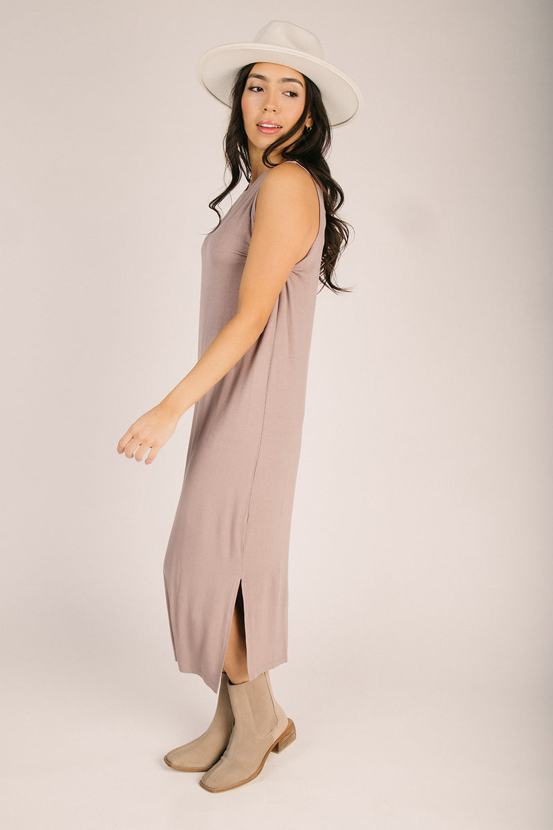 knitted tank dress Mini Knit Tank Dress with Pearl Trim Cream