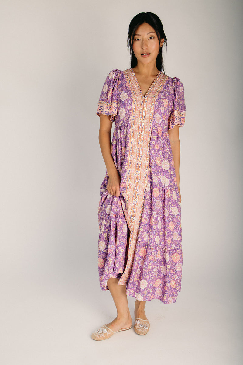 purple wine dress Strawberry Wine Maxi Dress