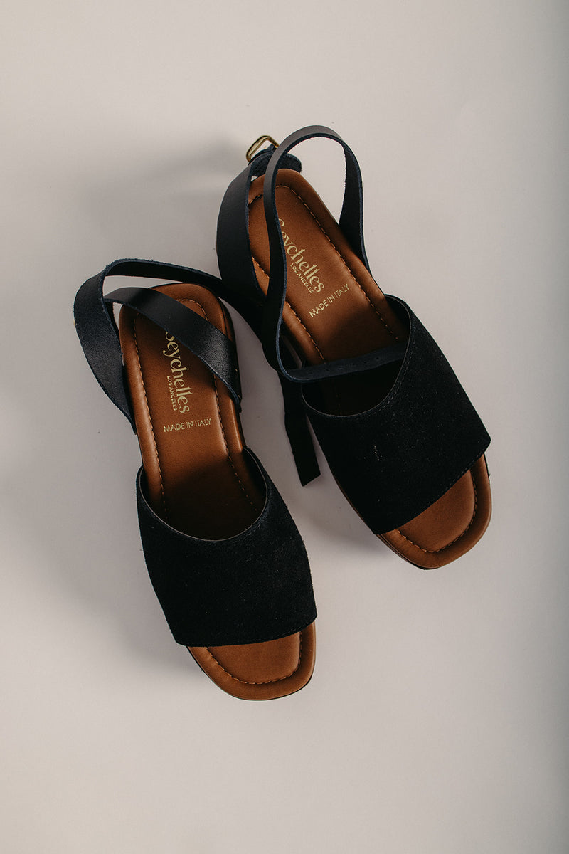 Seychelles: Step Forward Heel in Black Suede – Piper & Scoot