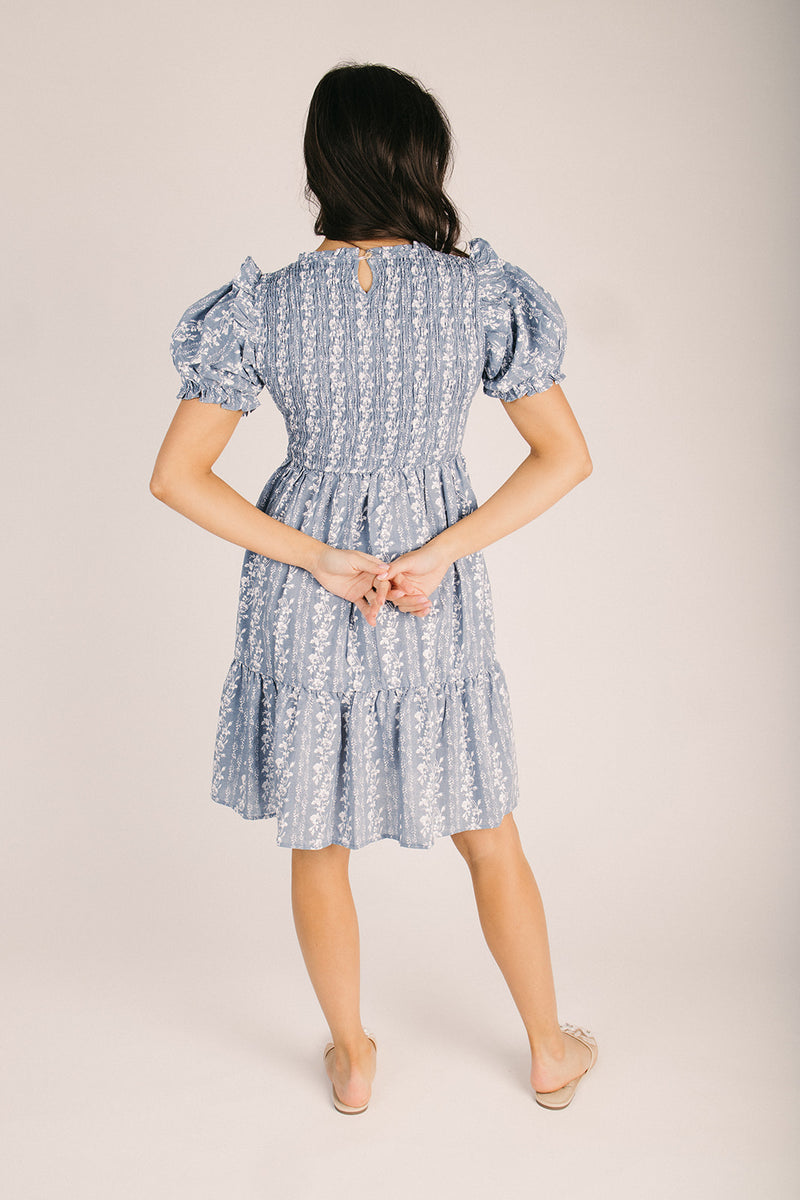 grey babydoll dress Girls: Evergreen Moments Olive Toile Babydoll Dress, (6/7) - The Mint Julep Boutique main image 1