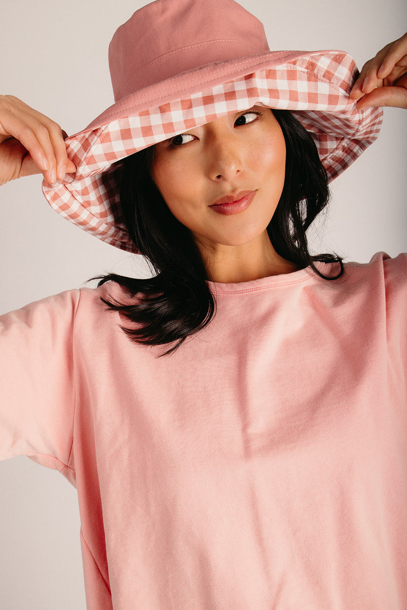 Oversize Reversible Bucket Hat with Chin Strap Oversize XXL Bucket Hat Reversible Extra Large Sun Hat Big  main image 2