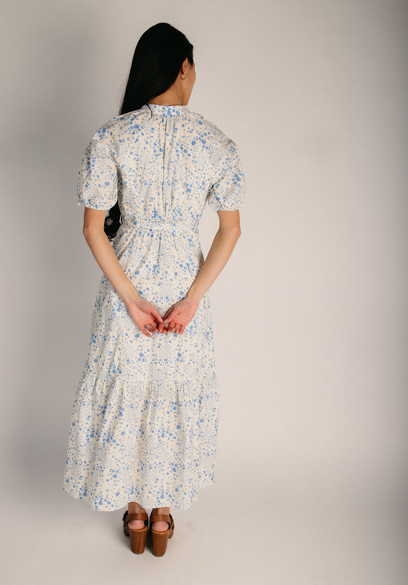The Gelber Floral Maxi Dress in Cornflower Blue – Piper & Scoot
