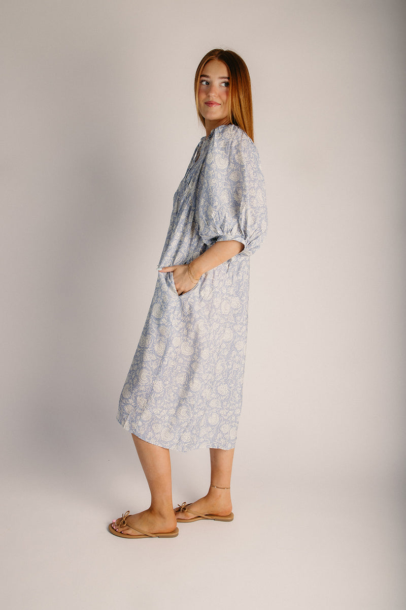 womens boho midi dress Smocked Floral Embroidered Bodice Midi Dress for Women| Boho Inspired Inclusive Outfits Off White / 1XL Off White *Women's Dresses Casual Dresses