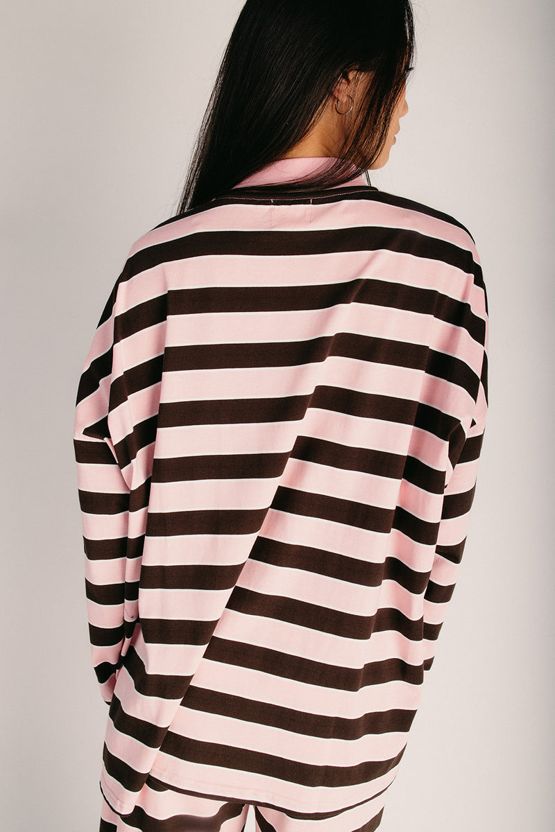 The Darden Striped Long Sleeve Tee in Pink – Piper & Scoot