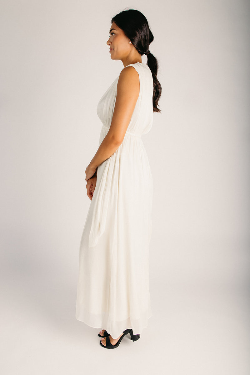 chinese dress ladies LUMINOUS TANK MAXI DRESS | CREAM | THIRD FORM | Women's Australian Fashion  — THIRD FORM main image 1