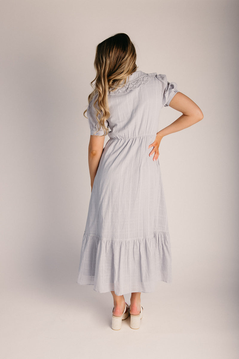 chinese dress ladies Grey Bellinda Collar Maxi Dress main image 0