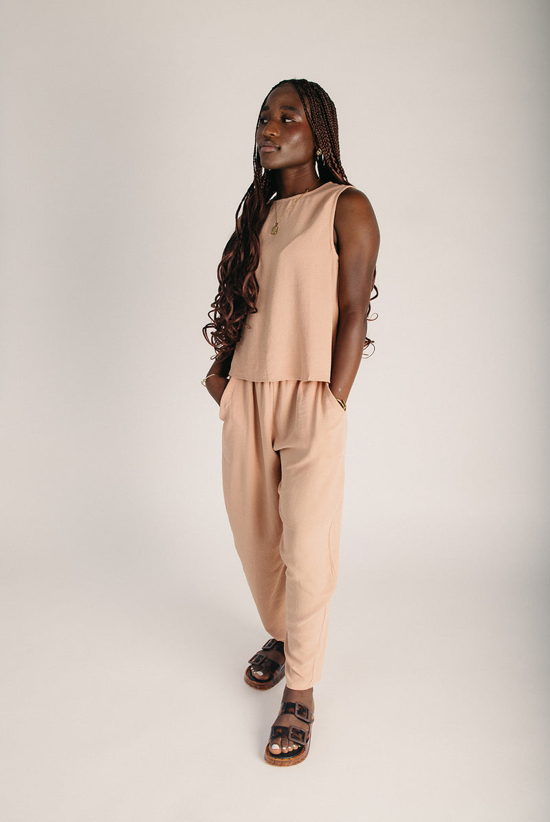 The Loftus Woven Lounge Set in Apricot – Piper & Scoot
