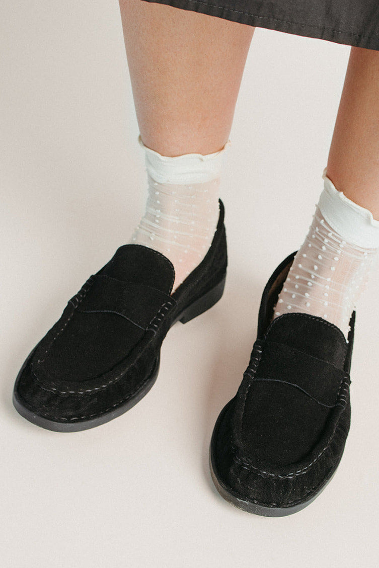 Born: Maris Loafer in Black Suede – Piper & Scoot display picture 2