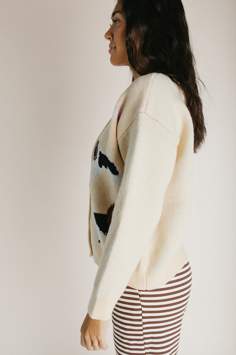 The Bosco Knit Dog Cardigan in Custard Cream – Piper & Scoot