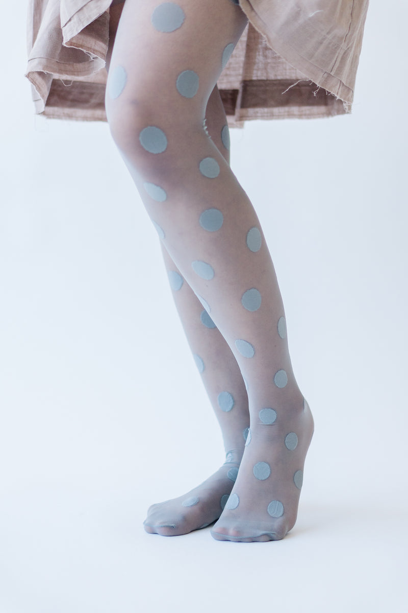 SOCKS: The Dot Storm Sheer Tights in Steel Gray – Piper & Scoot