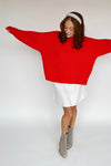 The Lauridson Crew Neck Sweater in Red