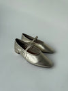 Seychelles: Sweetheart Flat in Metallic Light Gold