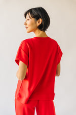 The Lenny Basic Top in Red
