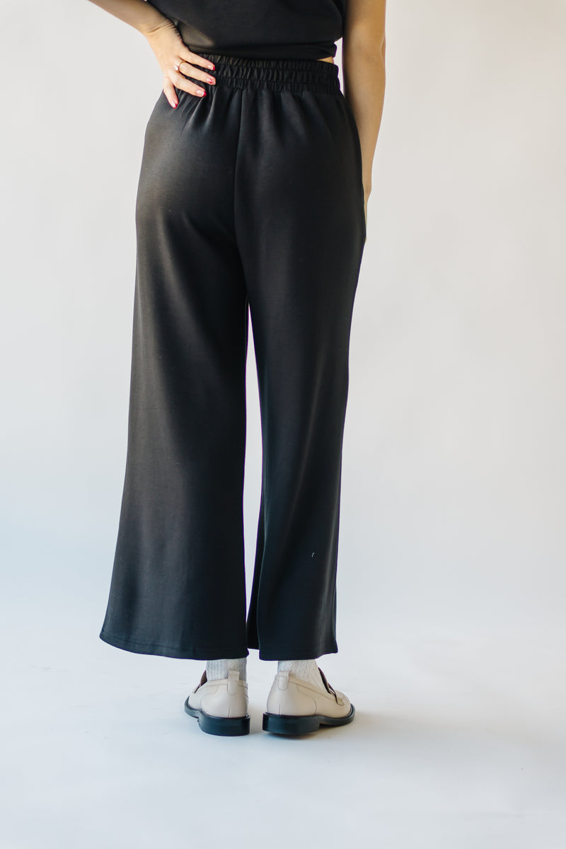 The Ronnie Basic Wide Leg Pant in Black