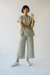 The Ronnie Woven Wide Leg Pant in Blue
