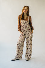 The Marena Patterned Jumpsuit in Cream Floral