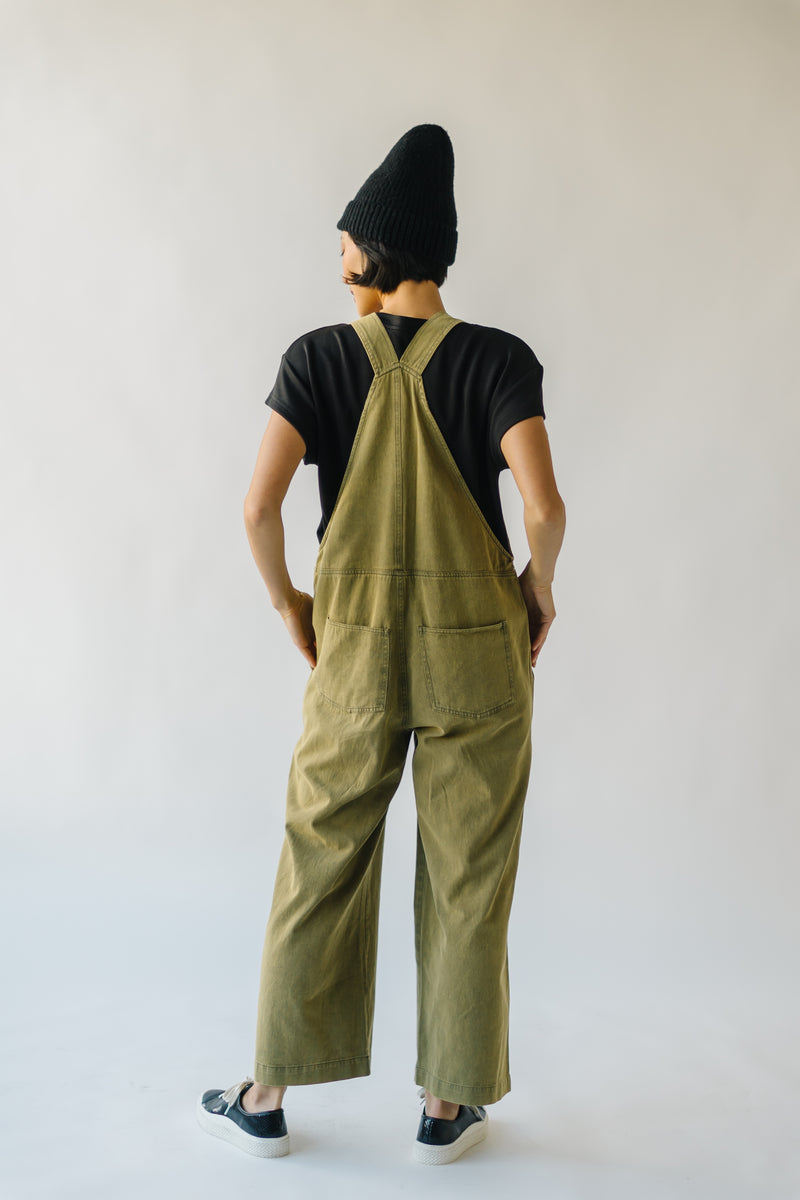 The Fortuna Wide Leg Jumpsuit in Olive