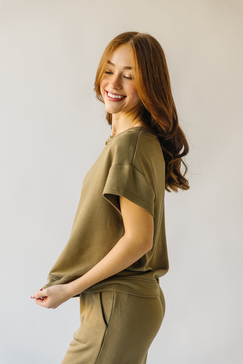 The Lenny Basic Top in Olive