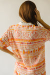 The Yellville Abstract Dress in Orange Multi