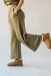 The Ronnie Basic Wide Leg Pant in Olive