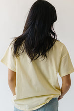 The Lykins Lemon Printed Tee in Light Yellow