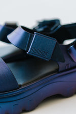 Melissa: Kick Off Sandal Metallic in Blue Chameleon