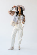 The Hilario Abstract Patterned Jacket in Ivory Multi