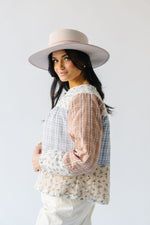 The Hilario Abstract Patterned Jacket in Ivory Multi