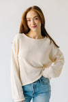 The Harris Lightweight Sweater in Cream