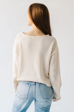 The Harris Lightweight Sweater in Cream