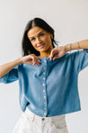 The Elkins Button-Up Sweater in Blue