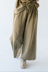 The Allen Mineral Washed Knit Pant in Faded Olive